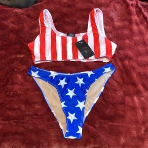 Fashion Nova Patriotic Bikini